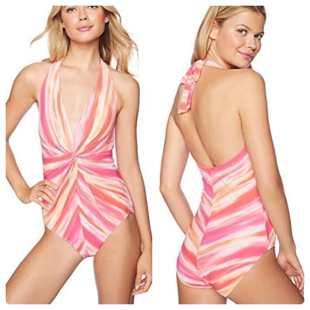 Contours by Coco Reef Women's Halter One‎ Piece Swimsuit with Shapewear